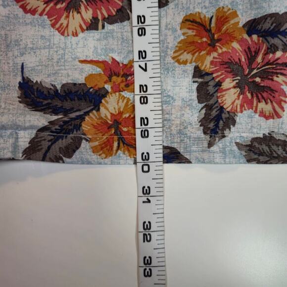 Cremieux Classics Mens Supima Cotton Shirt Size XL Blue Floral Casual Preppy - Picture 5 of 7